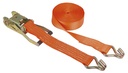 Ratchet tie down, two parts, 50mm/10m; 4000kg; orange