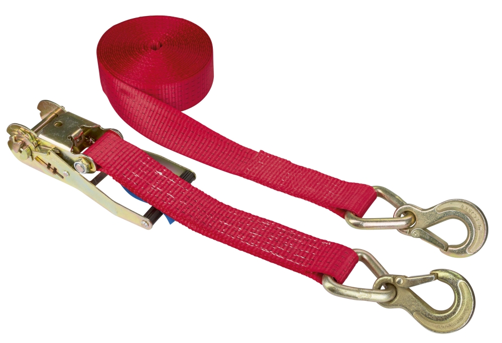 Ratelsjorband 2-delig, rood 50mm/8m, 5000kg sjorogen