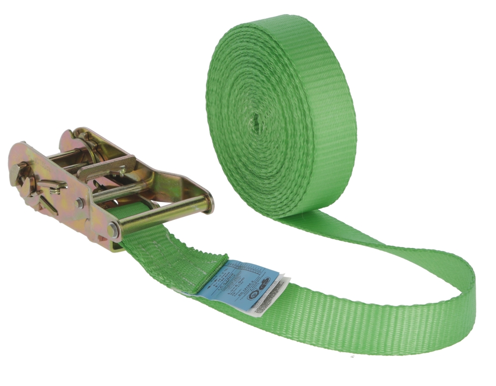 Ratelsjorband 1-dlg, groen 25 mm/5 m, 750/1500 kg