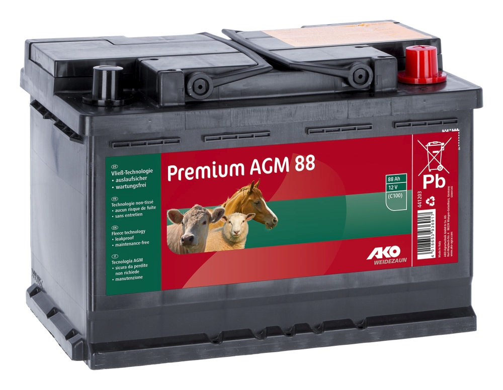AKO Premium AGM batterij 88 AH (C100)
