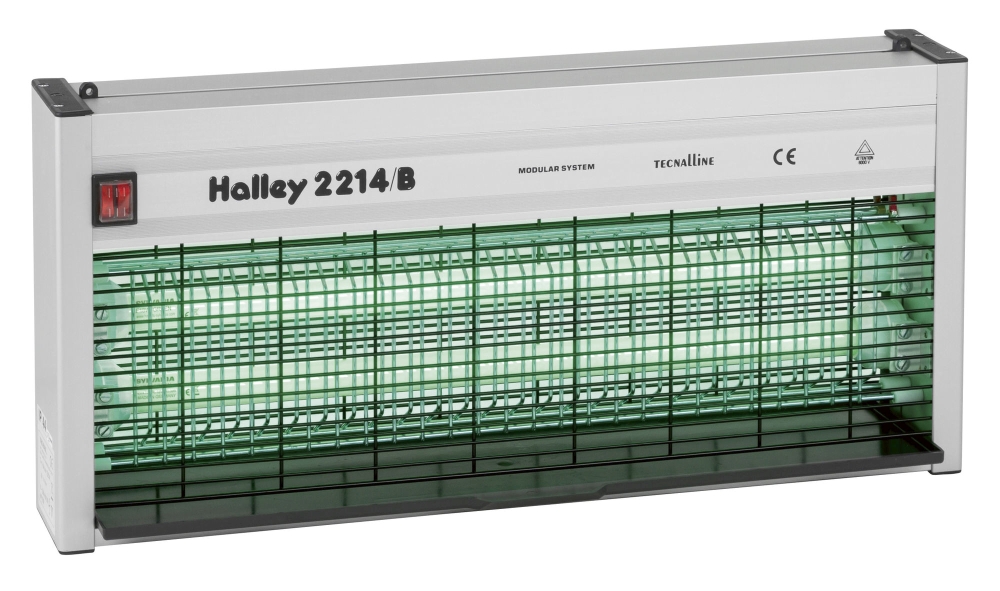 Electric fly killer Halley 2214/B, CE, IP44, 2x20W, green