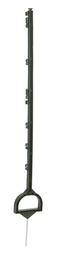 [KER_44417] Volledige kunststof paal met stijgbeugeltrede, 114cm,groen
