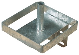 [KER_32472] Salt lick holder metal, galvanized, 20,5x20,5x23,5 cm
