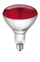 [KER_22313] Hard glas infrared lamp 150 W, red, orig. Philips