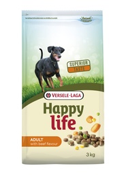 Happy Life voeding met rundsmaak volwassen hond